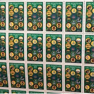 MNH Girl Scouts USA Badges Sheet of 50 22c Stamps Scott  #2251